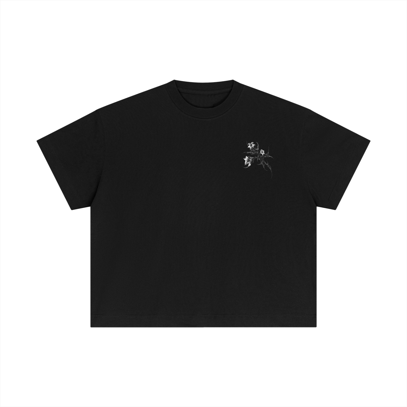 Essential Cotton Boxy Graphic T-Shirt