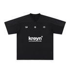 Oversized Mesh V-Neck Soccer Jersey