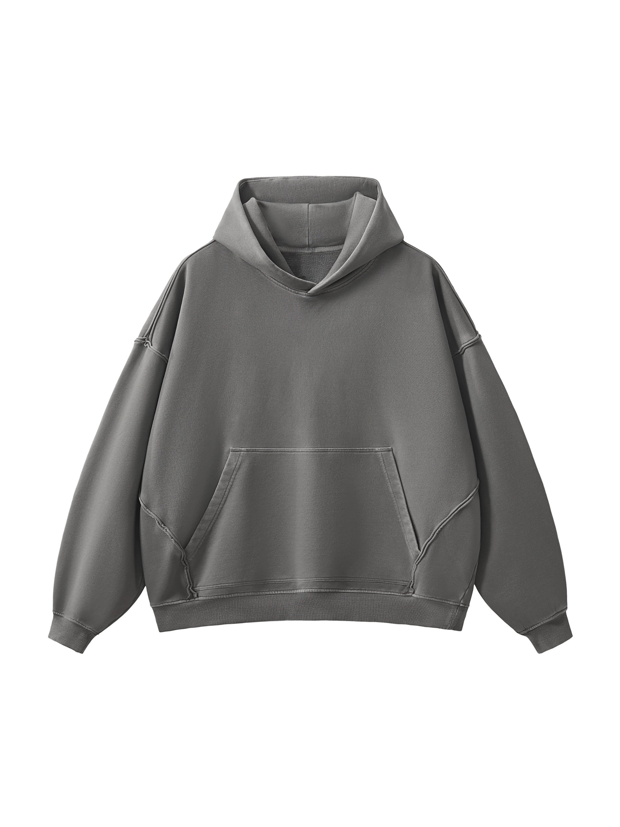RAW-SEAM 420GSM HOODIE® [GREY]